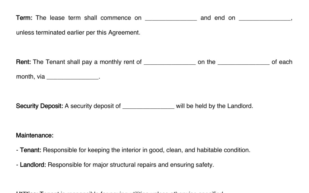 Florida Lease Agreement