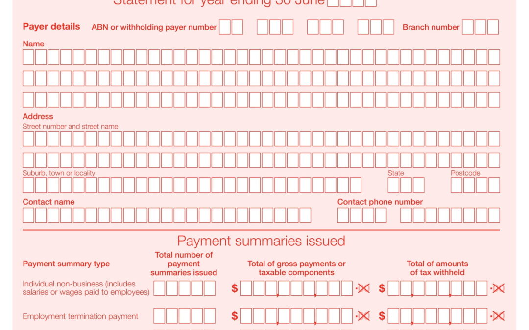 CRA Form PAYG payment summary statement