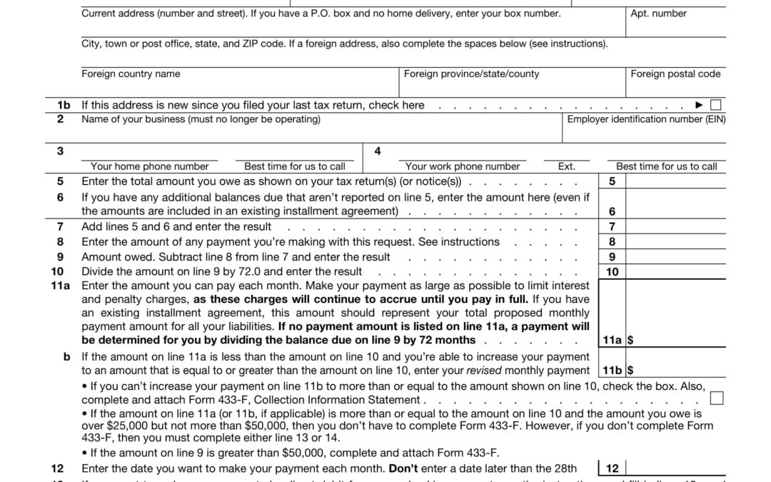 IRS-Form f9465